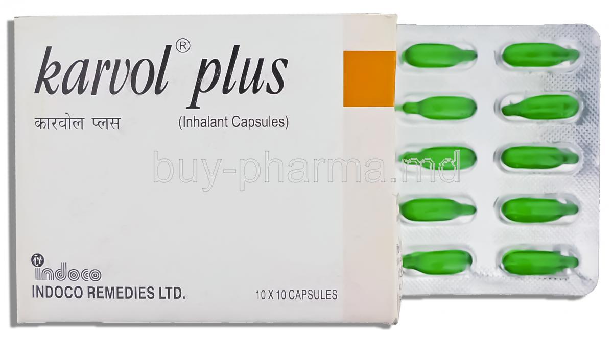 Karvol Plus Inhalant Capsule (Indoco Remedies)