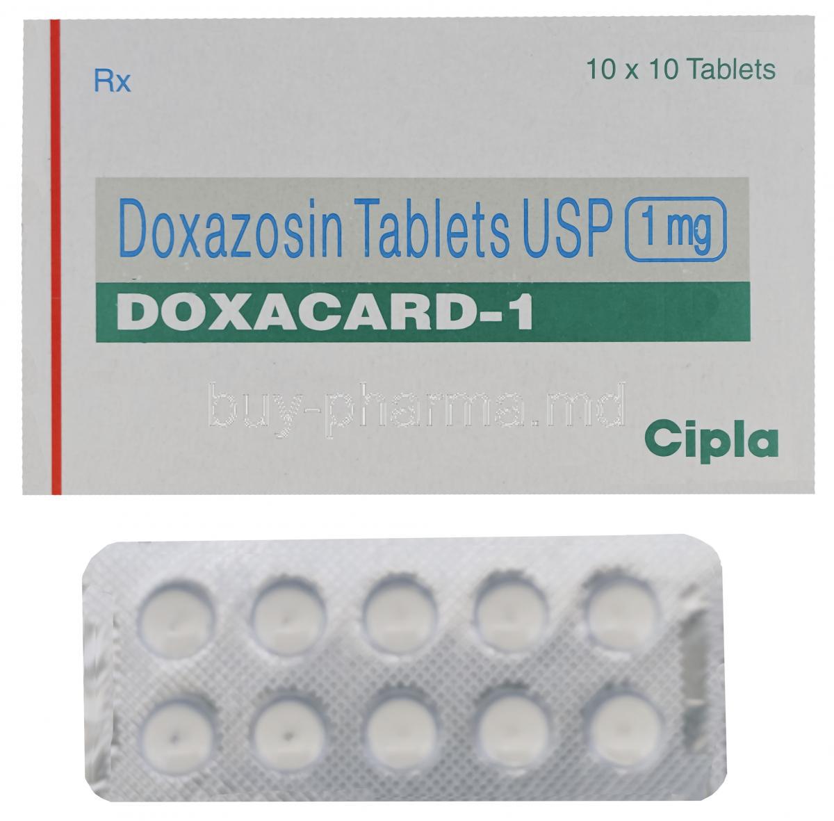 what is generic for doxazosin mesylate