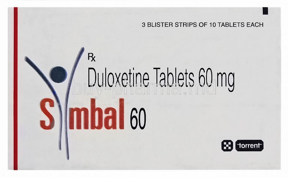 Symbal, Duloxetine 60 Mg (Torrent)
