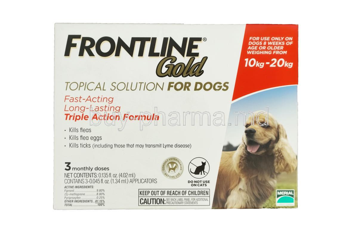 Buy Frontline Gold Topical Solution For Dogs Online - buy-pharma.md