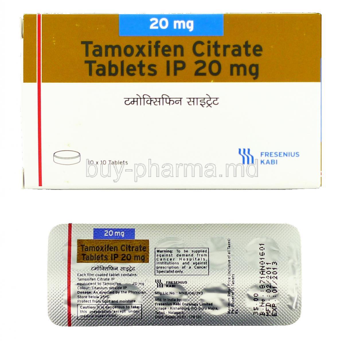Tamoxifen, Tamoxifen Citrate 20 mg
