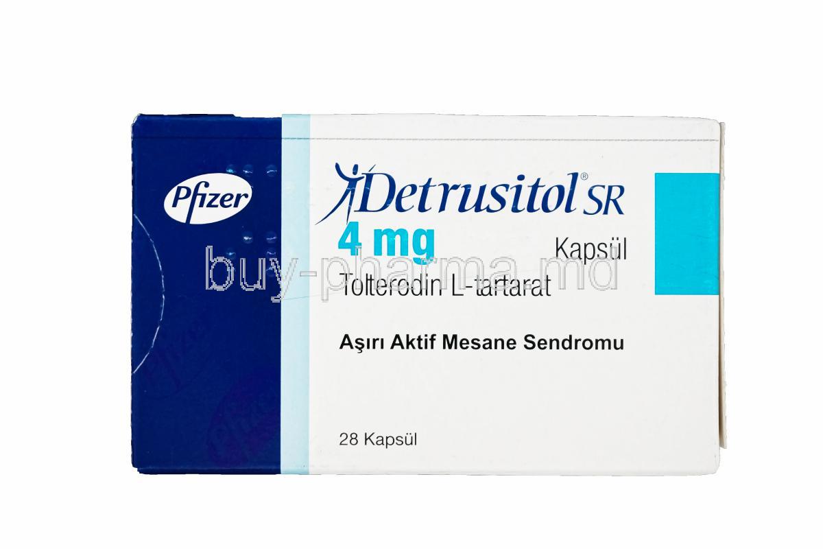 Detrusitol SR, Tolterodine L-Tartrate 4mg