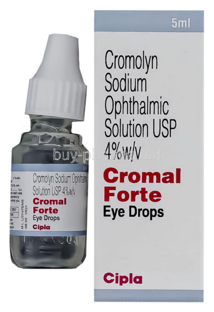 Generic  Intal Forte, Sodium Cromoglycate 4% Eye Drop (Cipla) 5 ml