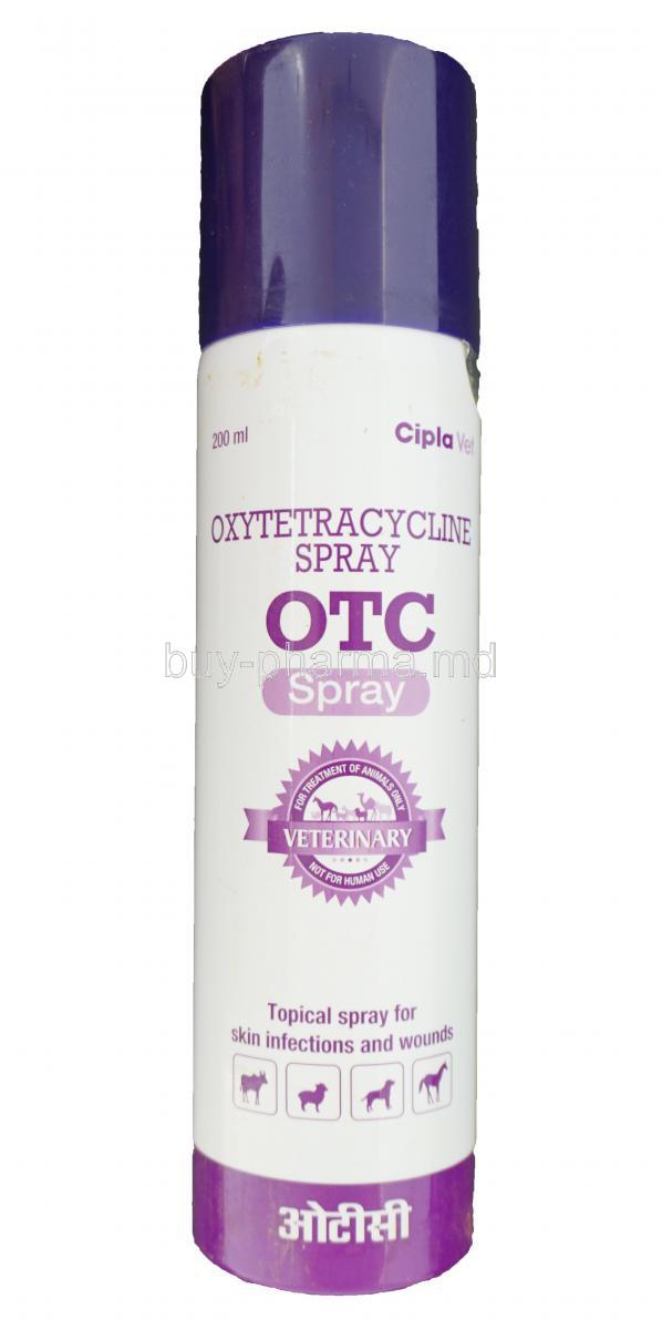 OTC Spray, Oxytetracycline HCl 5gm 200ml Spray Bottle
