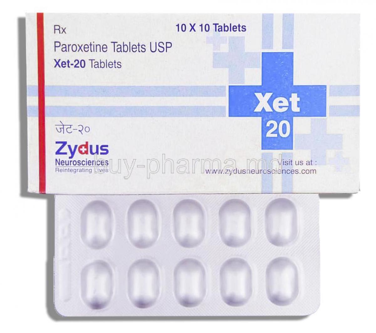Xet, Paroxetine 20 Mg Tablet (Xydus)