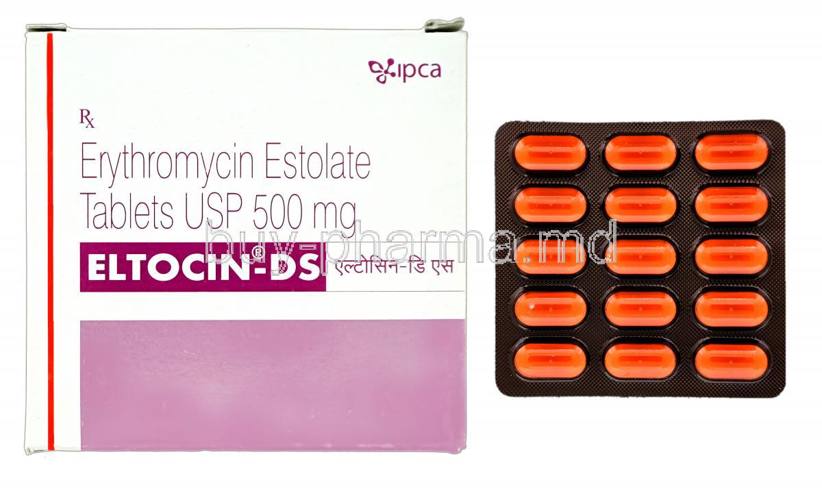 Eltocin-DS, Erythromycin, Erythromycin Estolate 500mg