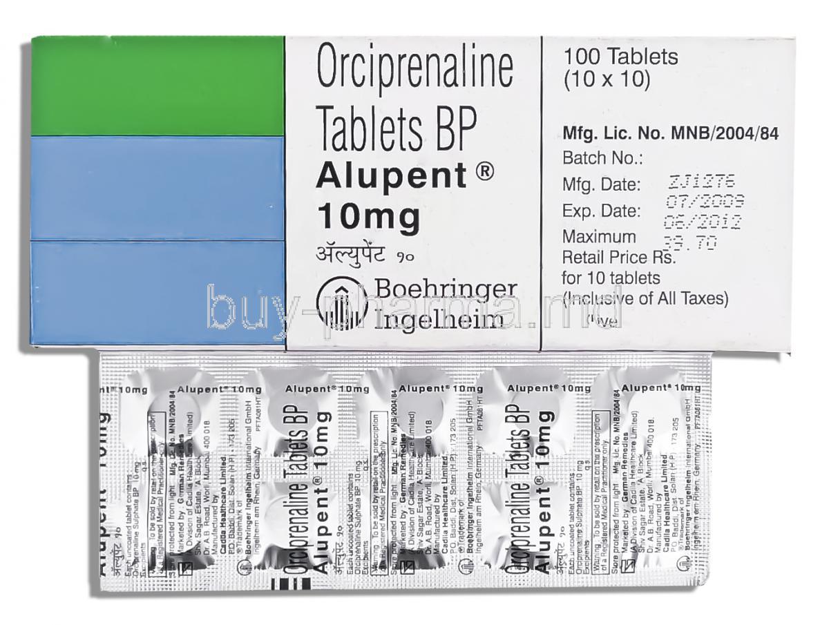 Buy Alupent Orciprenaline Sulphate Metaproterenol Online Buy Pharma Md