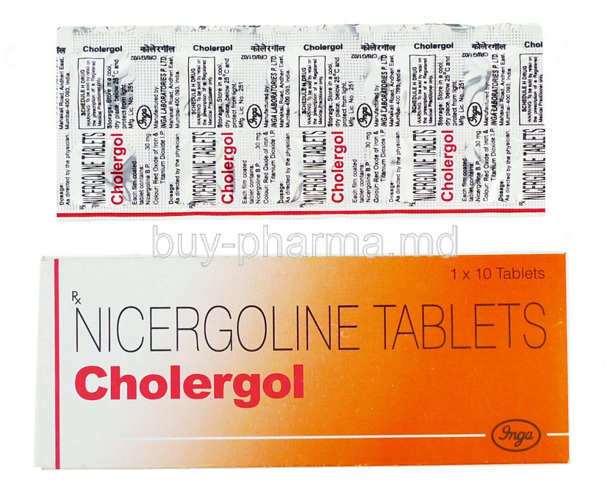 Cholergol, Nicergoline 30 mg