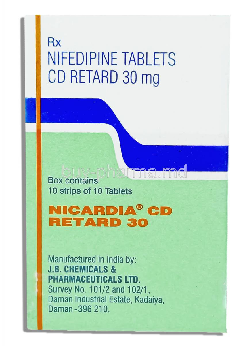 Nicardia CD, Nifedipine 30 Mg Tablet (J.b. Chemical)