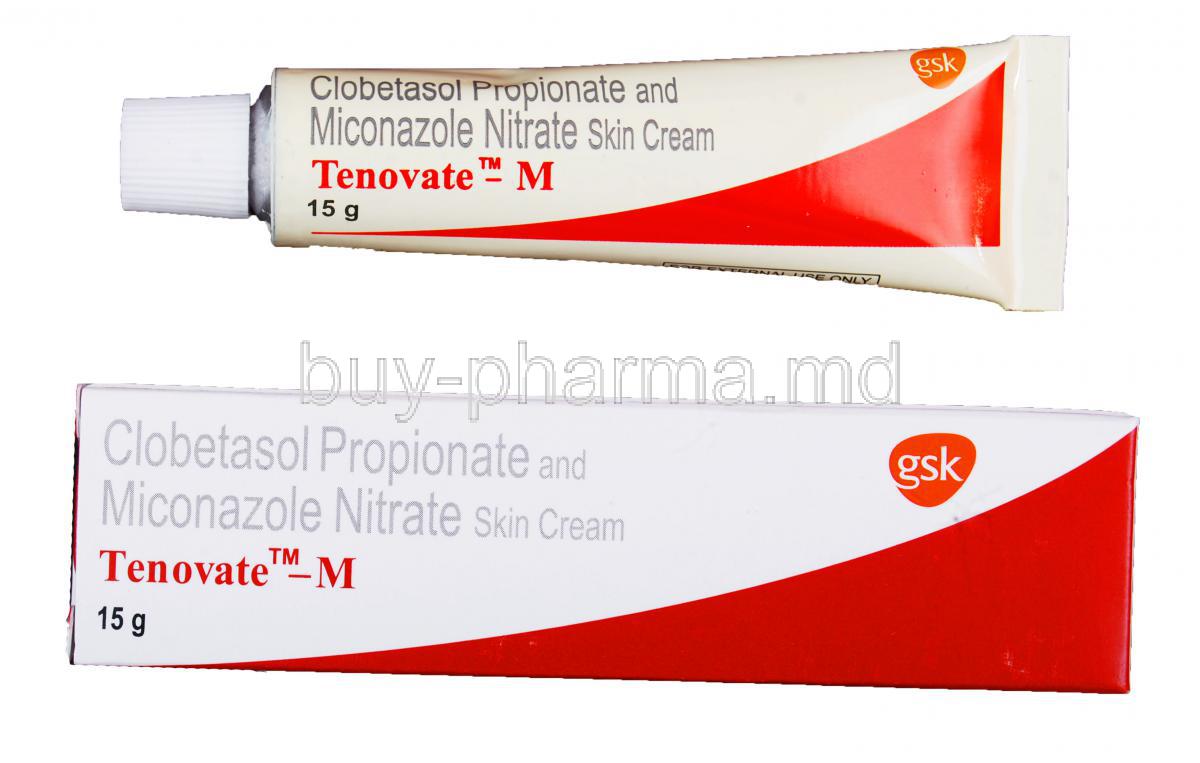 29393 Tenovate M Cream Clobetasol Propionate And Miconazole Nitrate Skin Cream 15gm