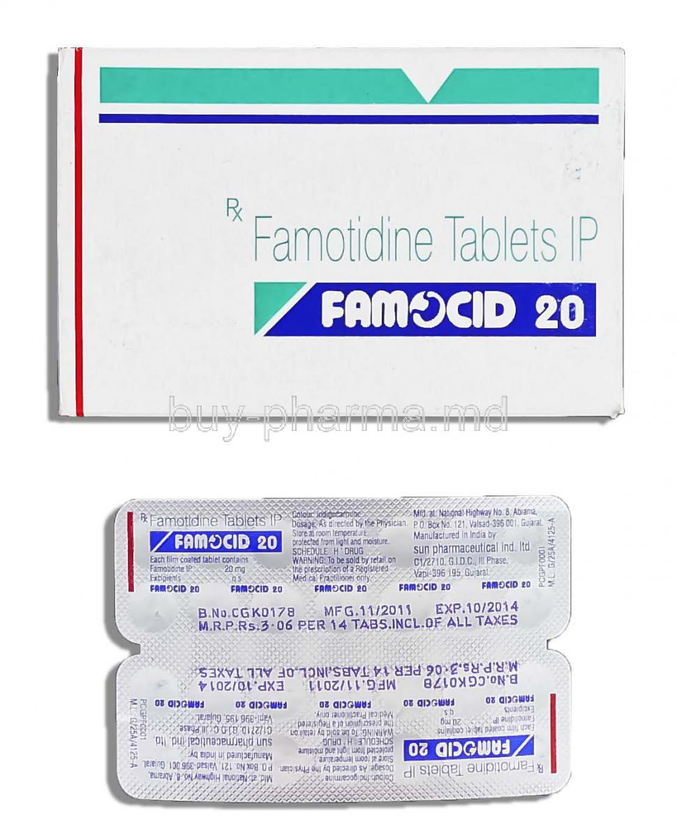 Famocid, Famotidine 20mg, tablet