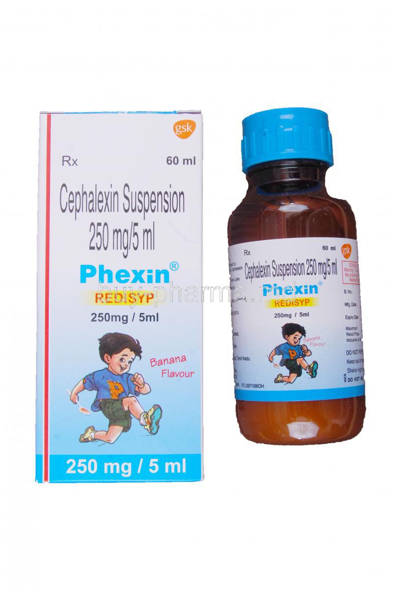 Phexin Redisyp 60ml, Cephalexin Suspension 250mg per 5ml