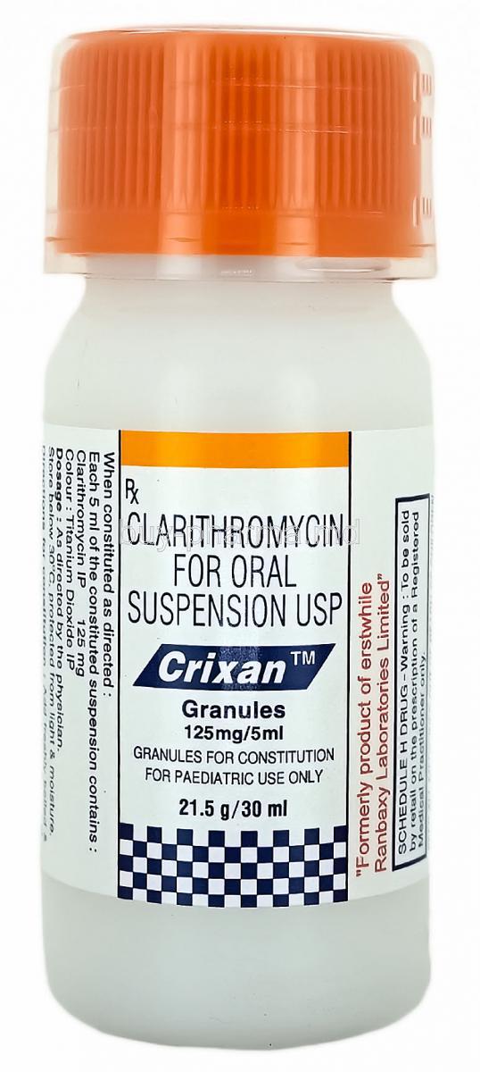 Crixan Syrup, Clarithromycin