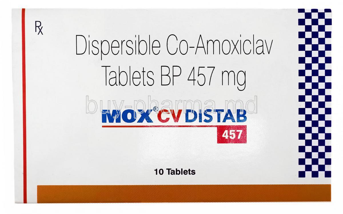 Mox CV 457 DT, Amoxicillin/ Clavulanic Acid