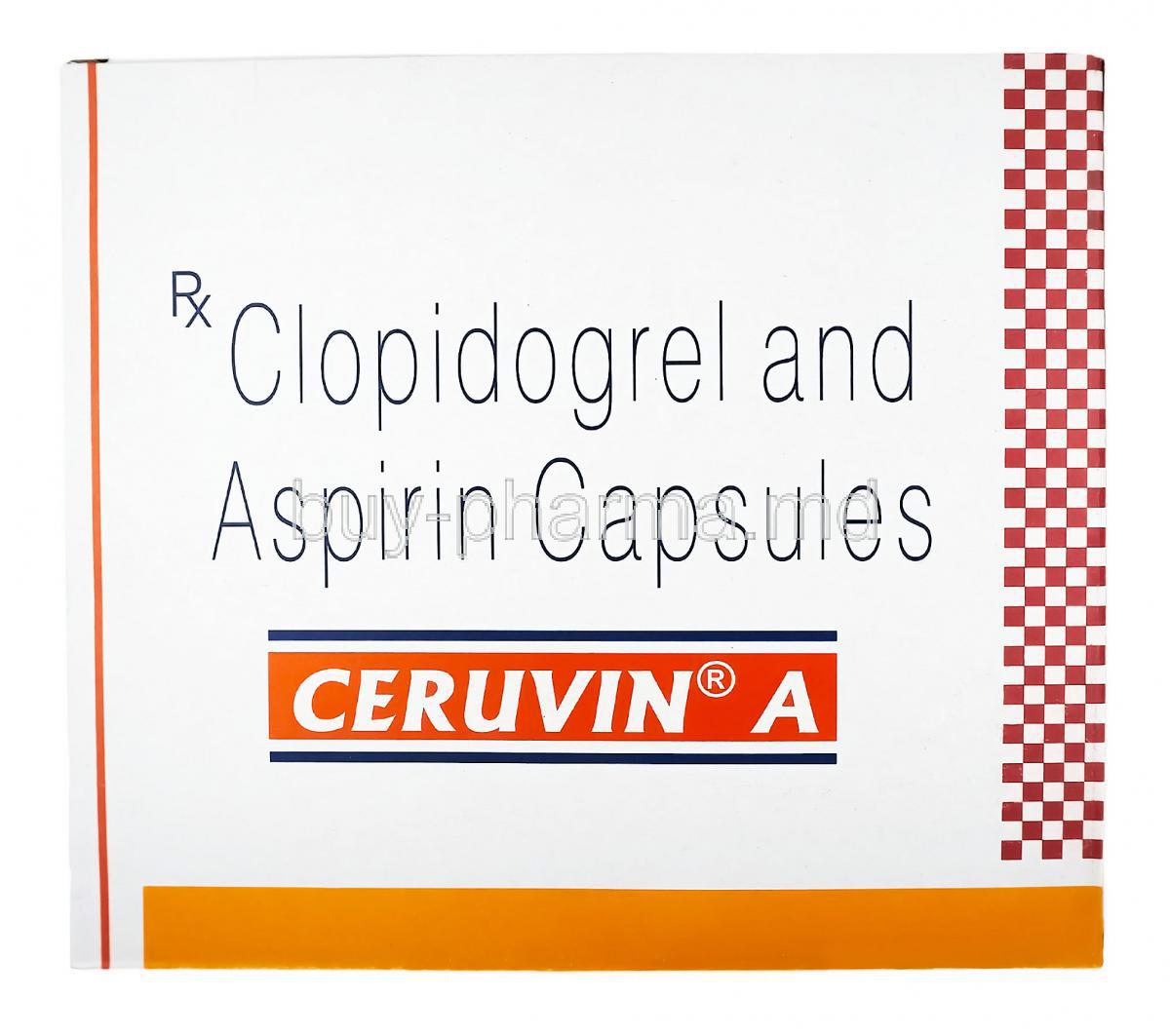 Ceruvin, Aspirin/ Clopidogrel 75mg + 75mg