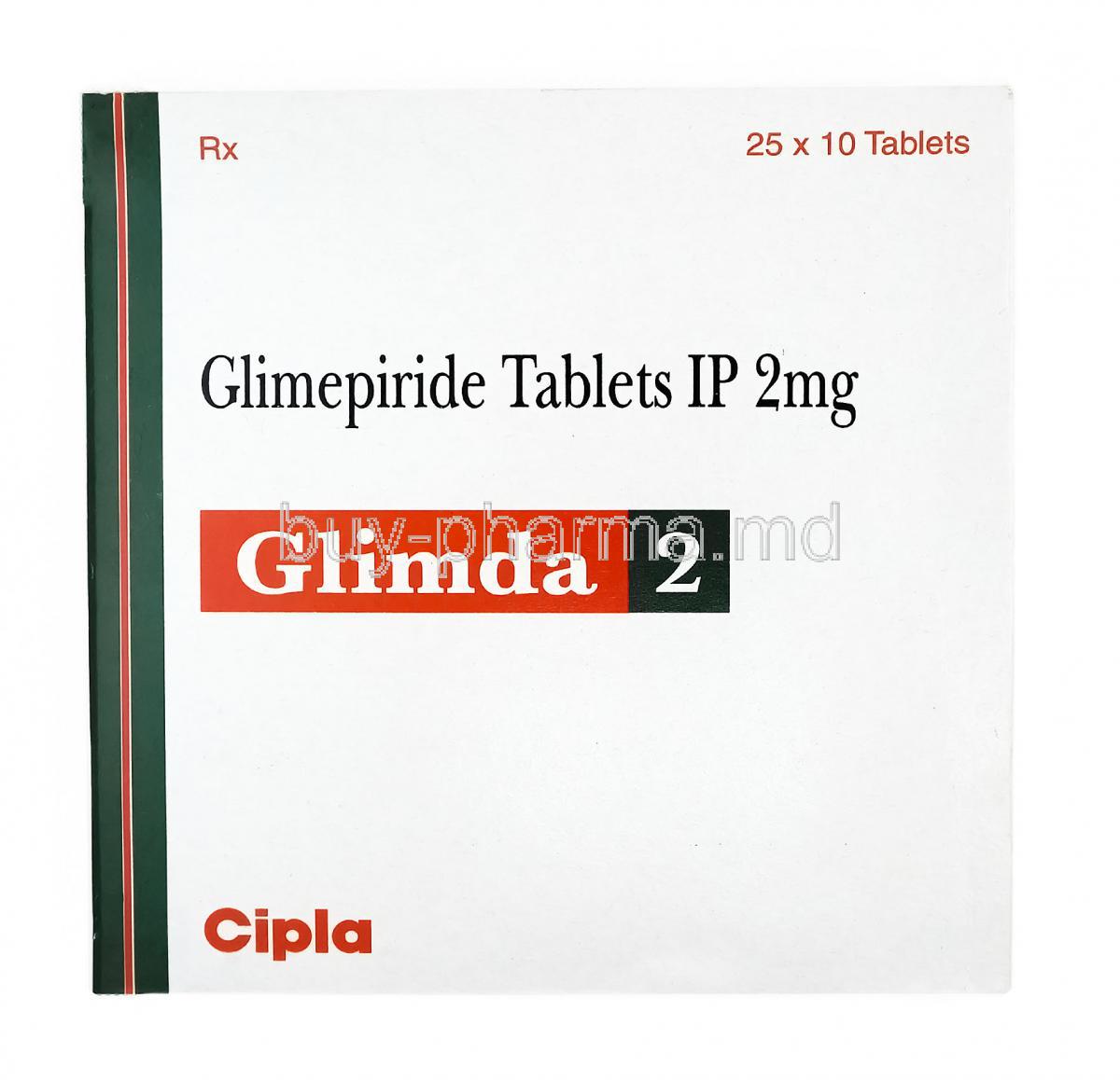 Glimda, Glimepiride 2mg