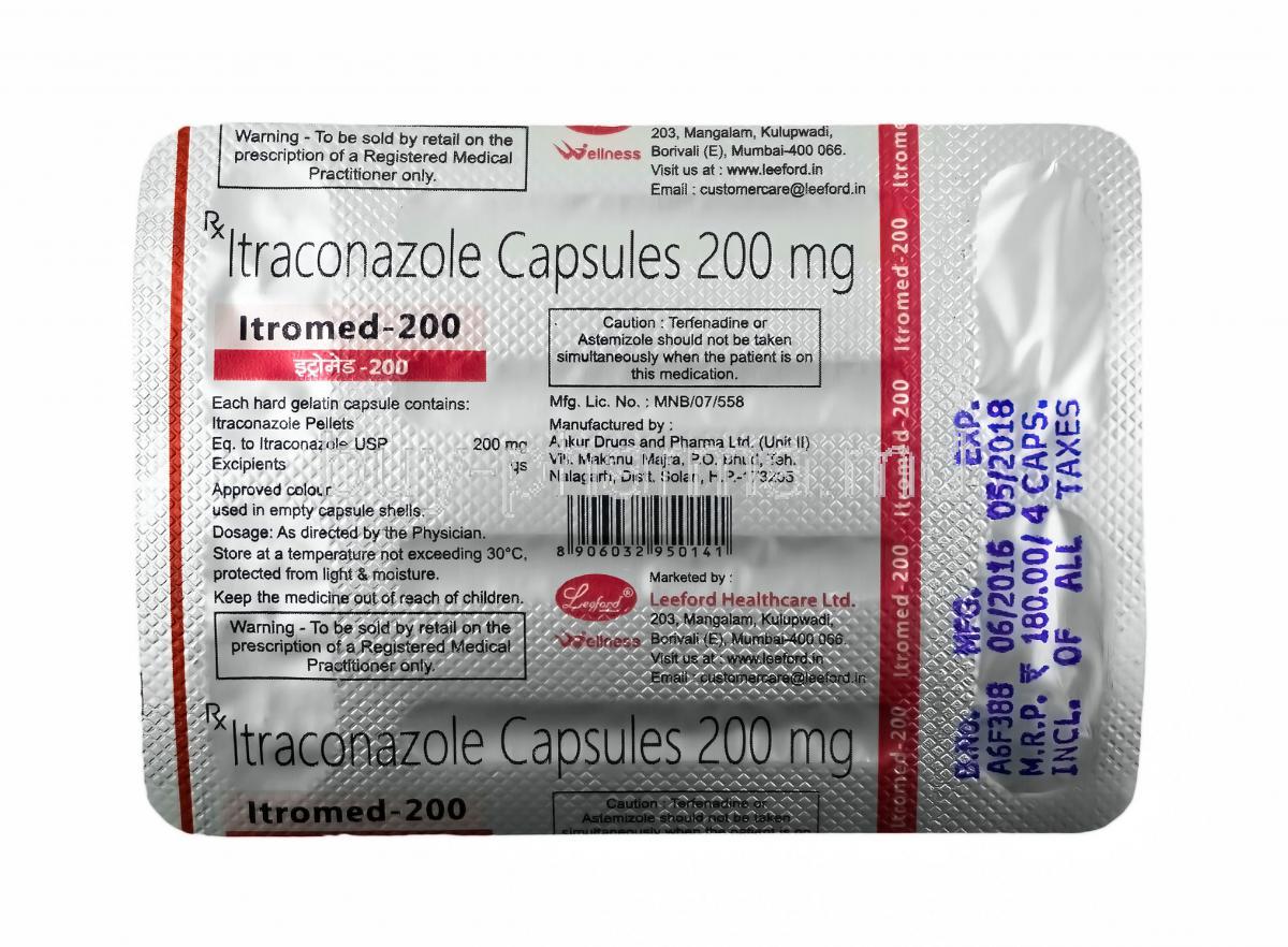 itraconazole 200 mg tablet price
