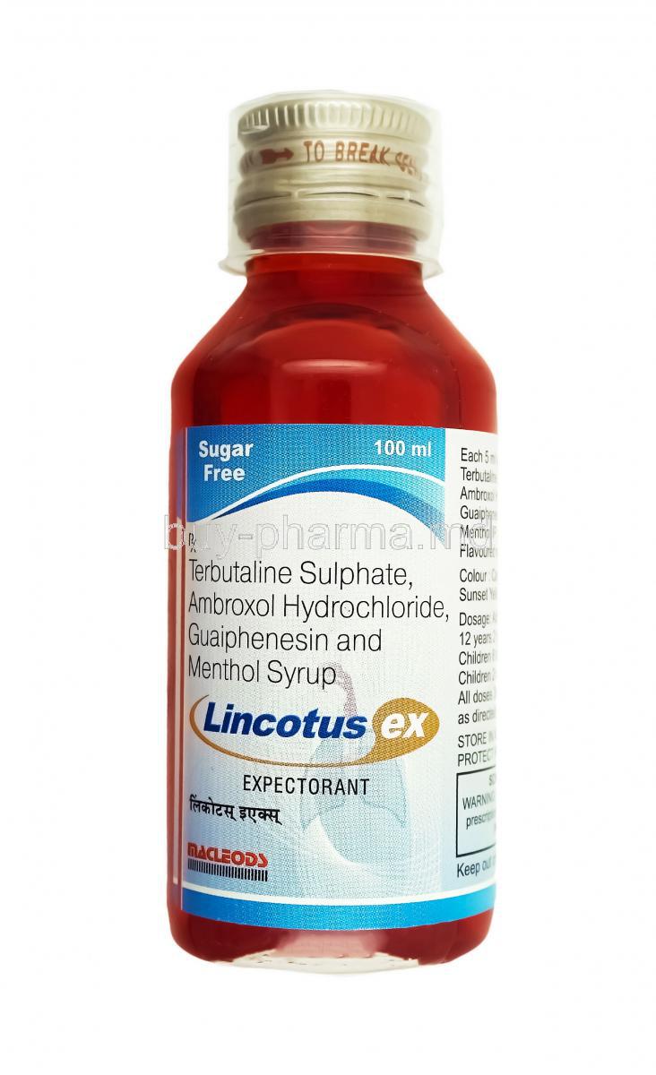Lincotus EX Syrup, Guaifenesin, Terbutaline and Bromhexine