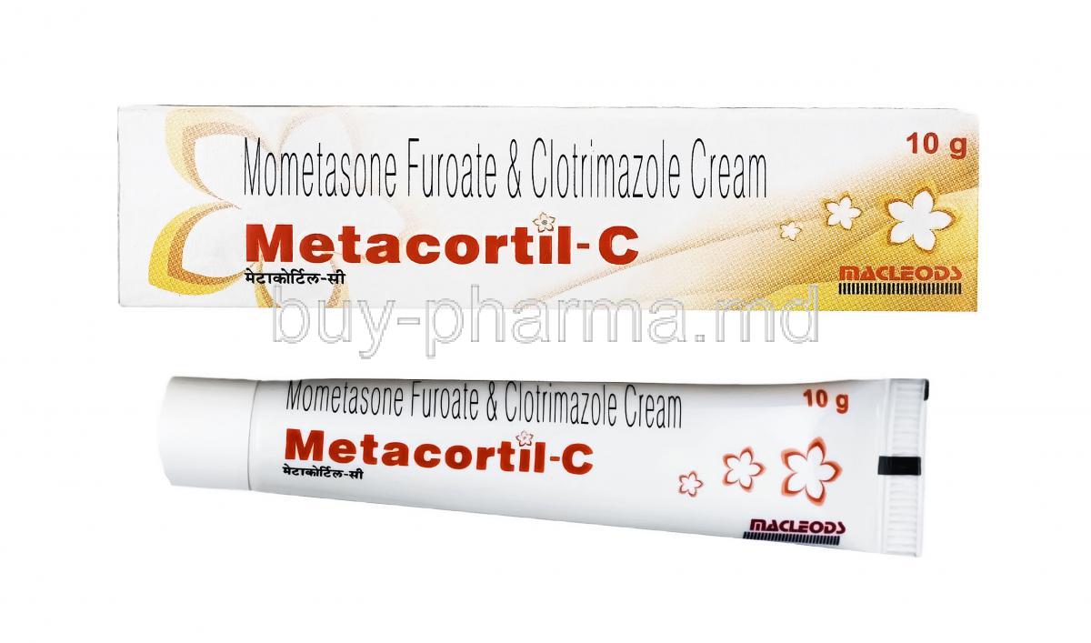 Metacortil C Cream, Clotrimazole and Mometasone