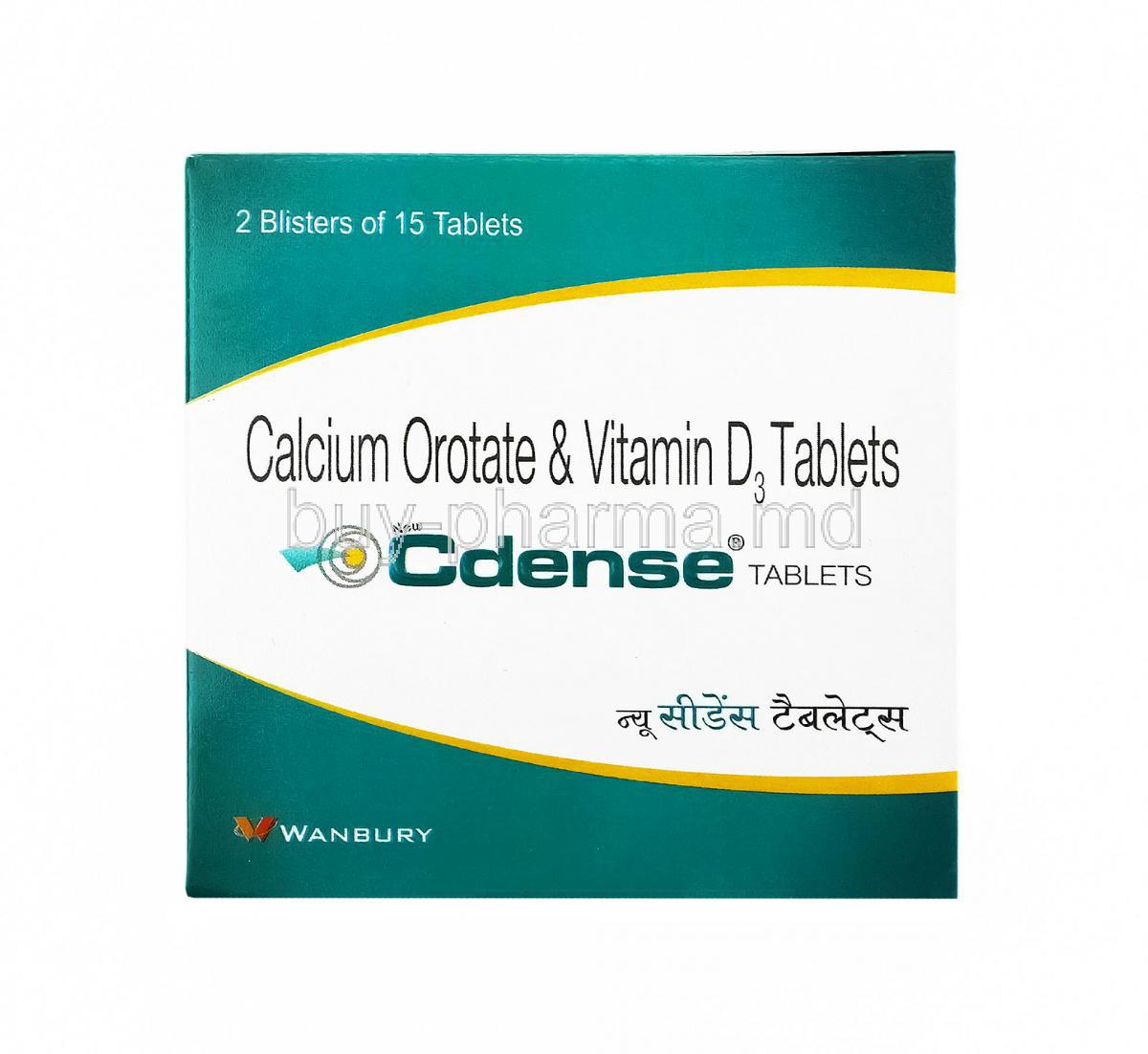 Cdense, Calcium Orotate and Vitamin D3