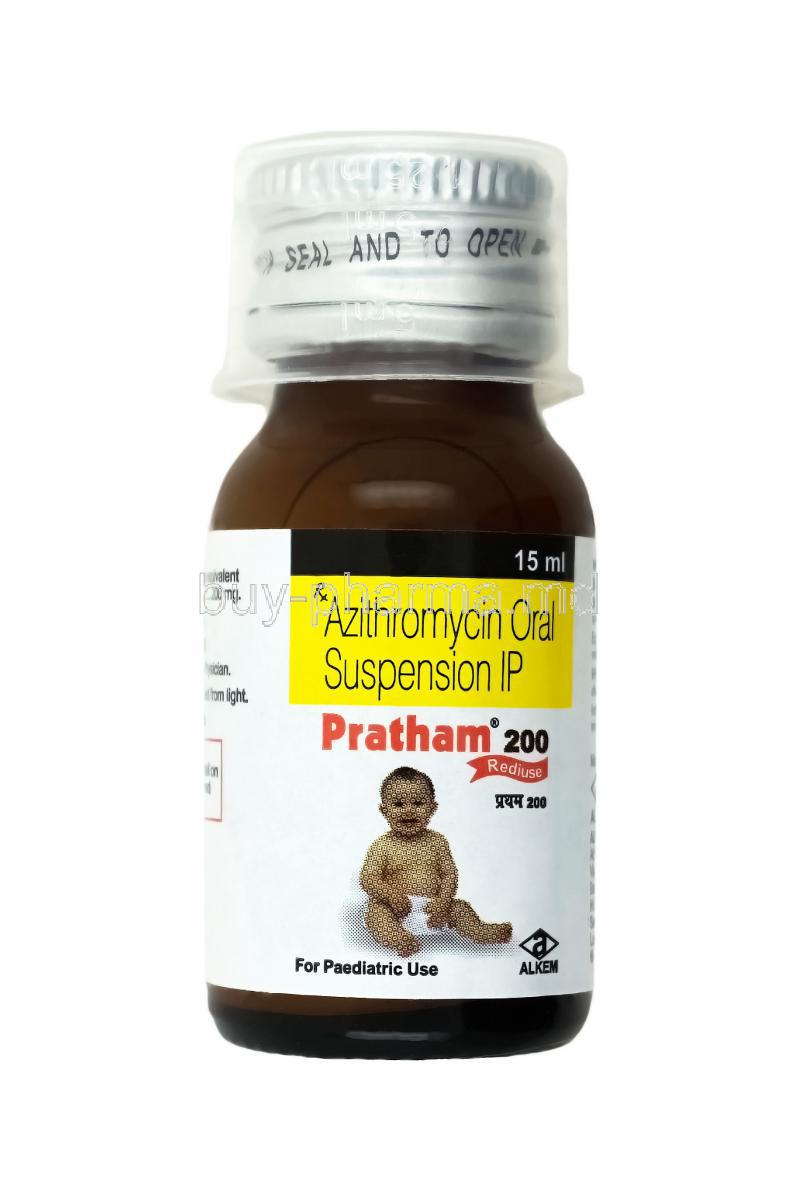 Pratham Oral Suspension, Azithromycin 200mg