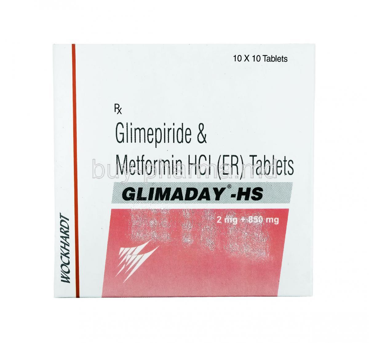 Glimaday HS, Glimepiride and Metformin