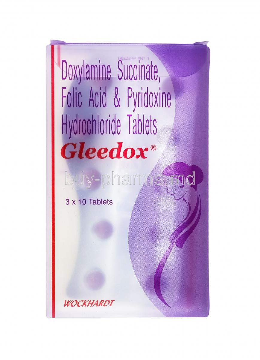 Gleedox, VitaminB6, Doxylamine and Folic Acid
