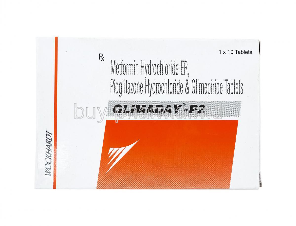 Glimaday P2, limepiride, Metformin and Pioglitazone