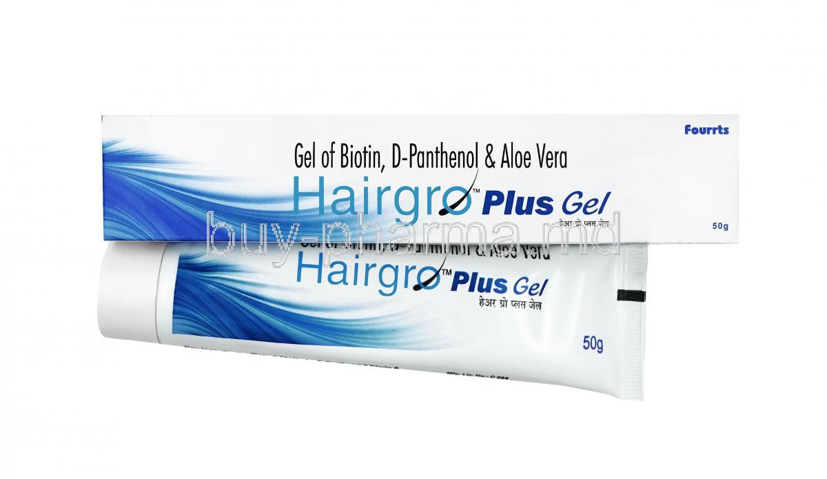 Hairgro Plus Gel, Biotin, D-Panthenol, and Aloe Vera Extract