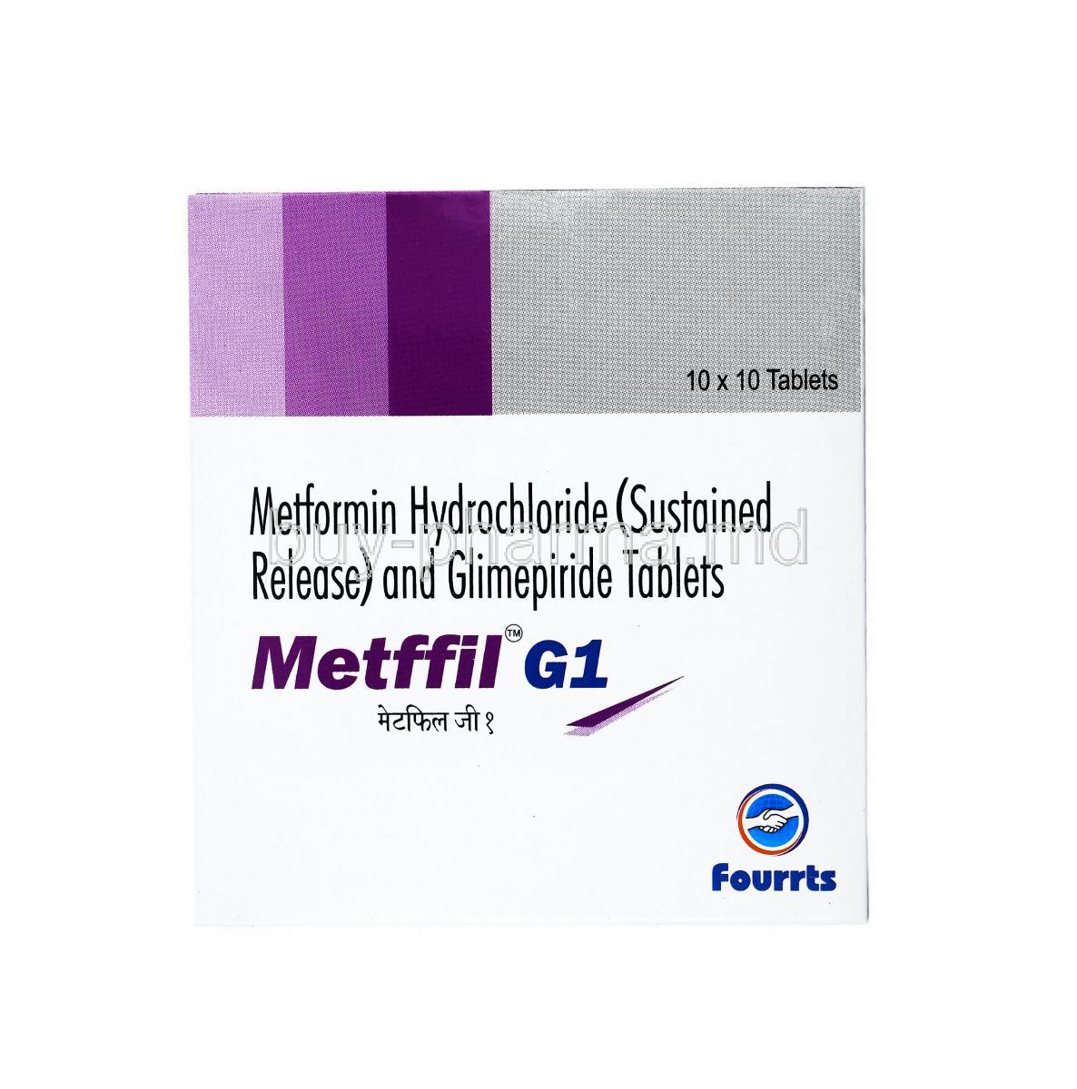 Metffil G, Glimepiride and Metformin 2mg