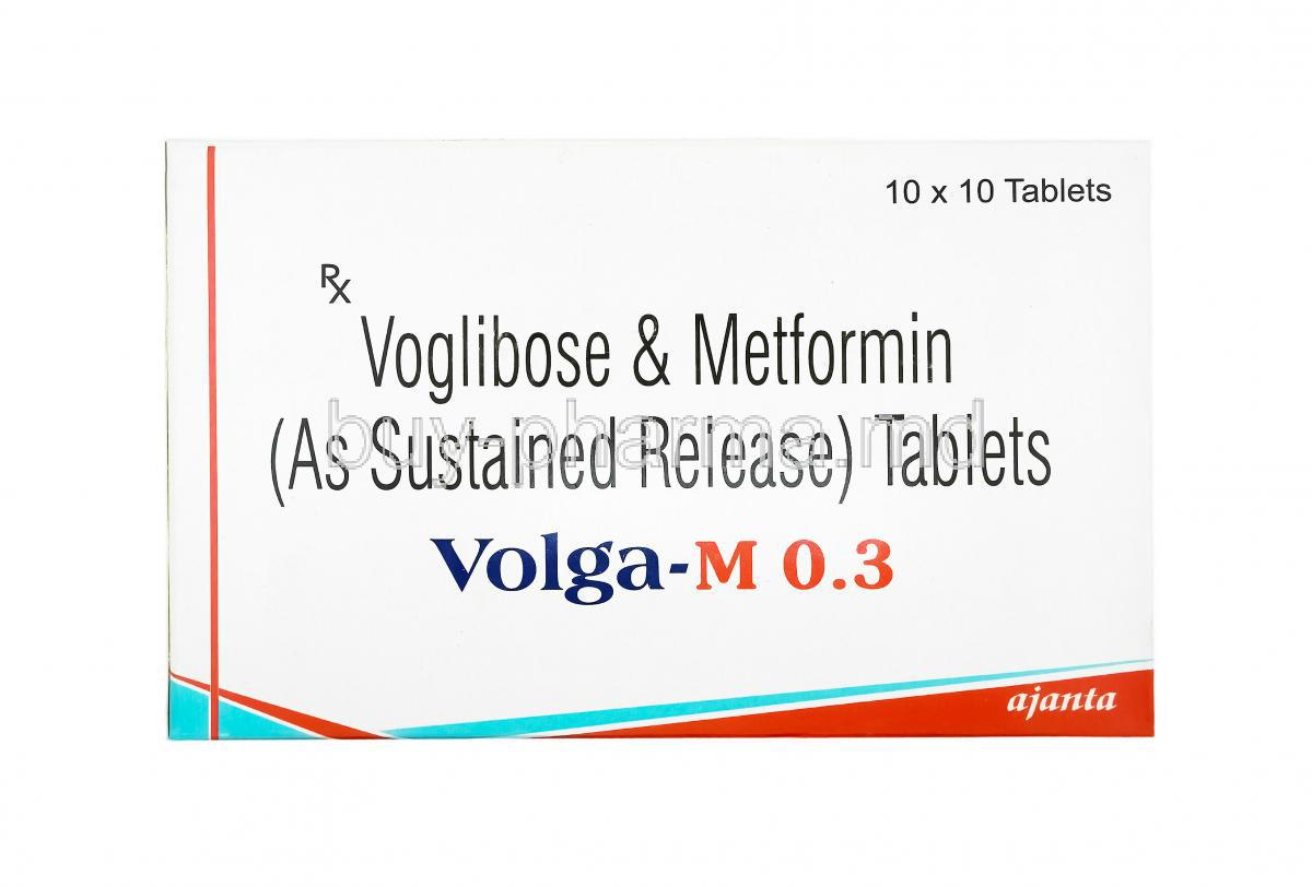 Volga M, Metformin and Voglibose 0.3mg