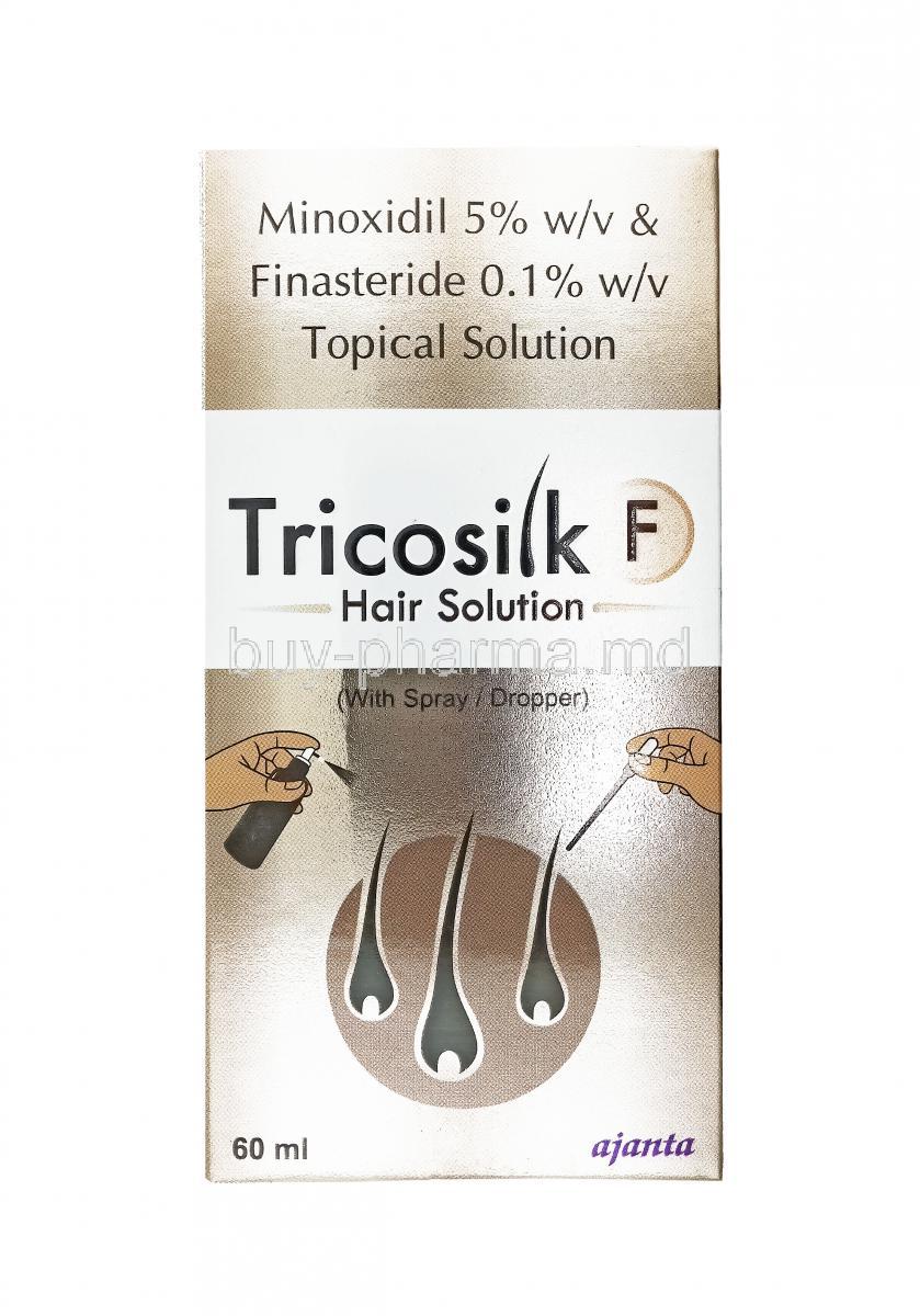 Tricosilk F Solution, Finasteride topical and Minoxidil Topical