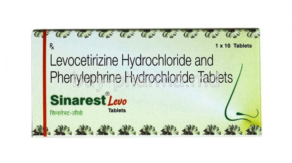 Sinarest Levo, Levocetirizine and Phenylephrine