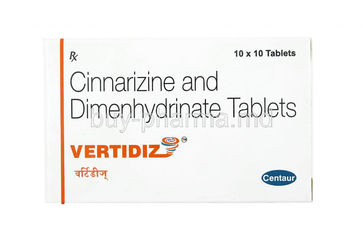 Vertidiz, Cinnarizine and Dimenhydrinate