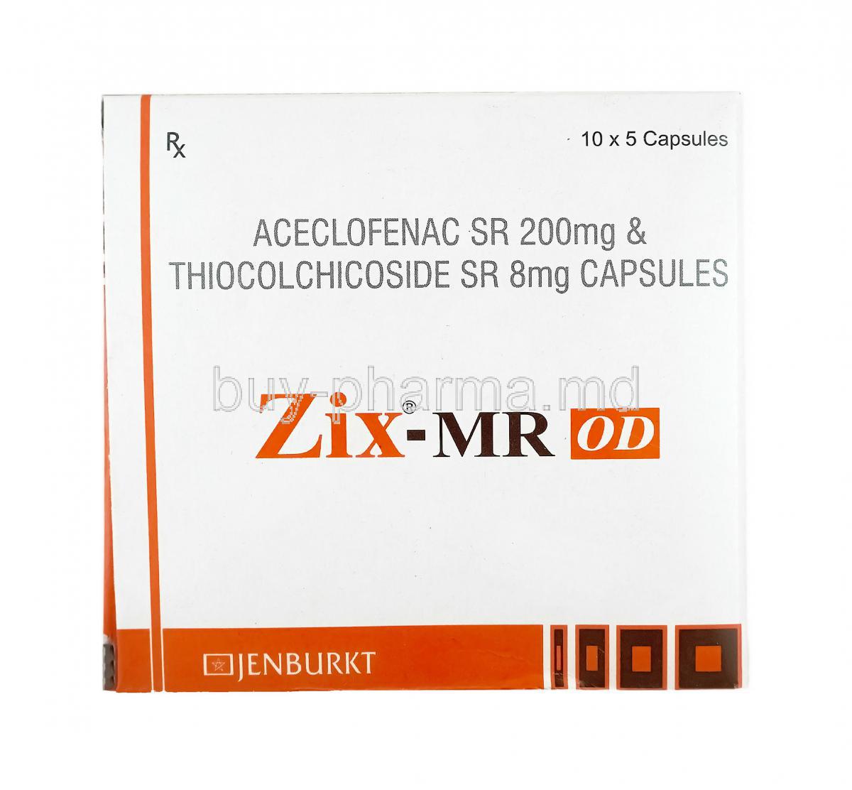 Zix, Aceclofenac and Thiocolchicoside