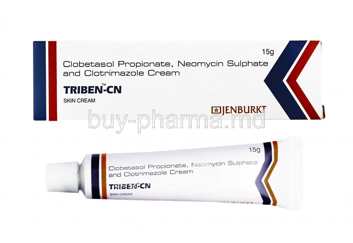 Triben CN Cream, Clobetasol, Clotrimazole