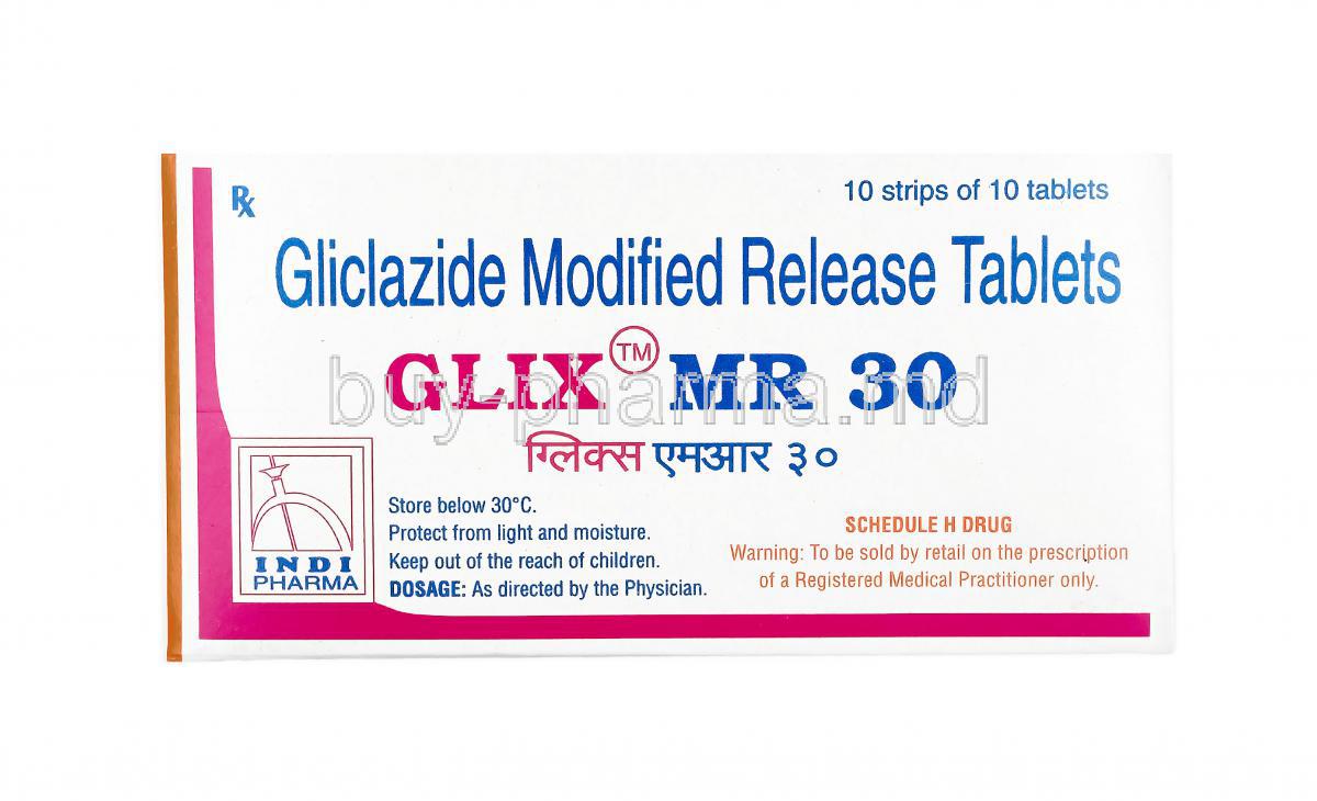 Glix, Gliclazide 30mg