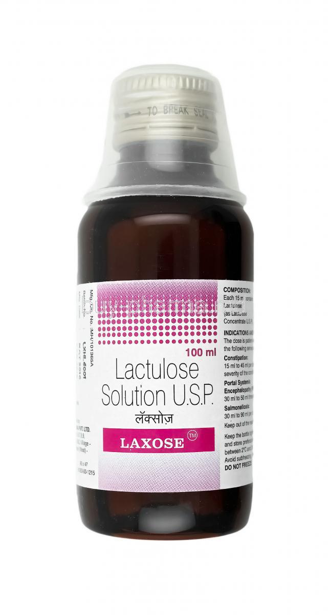Laxose Solution, Lactulose bottle