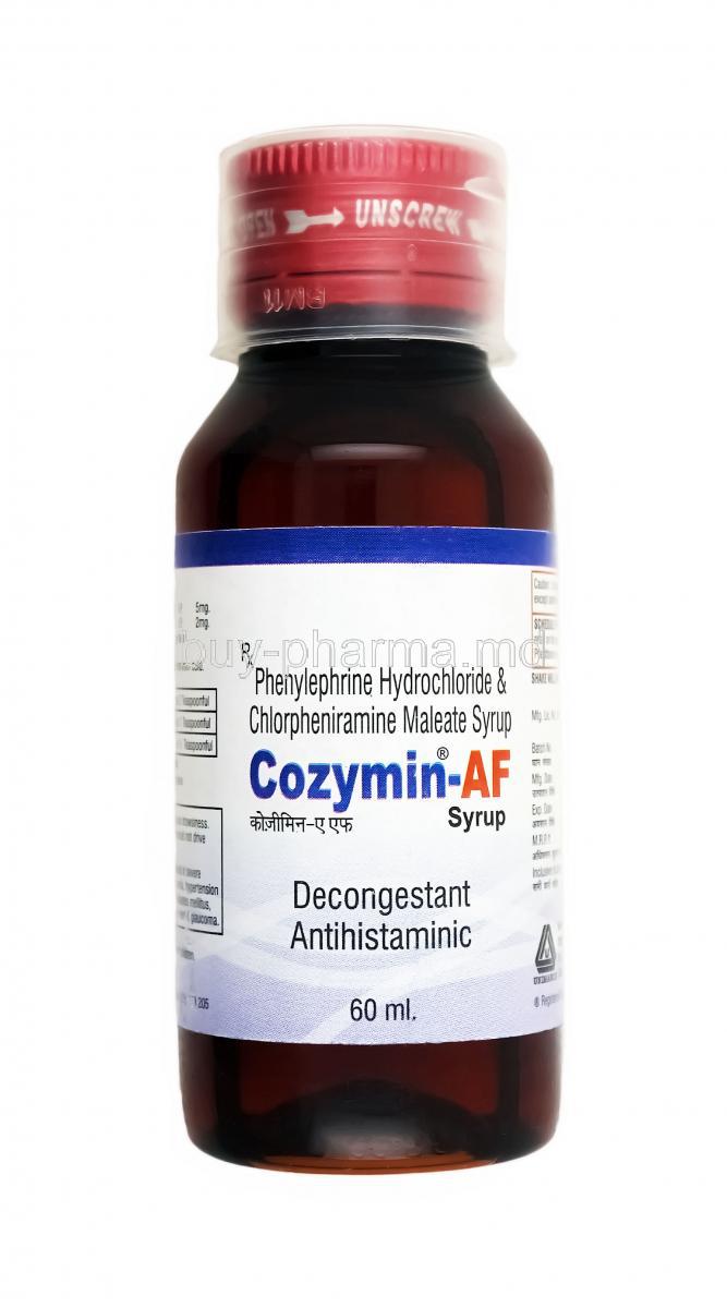 Buy Cozymin Af Syrup, Cetirizine/ Pseudoephedrine Online - buy-pharma.md