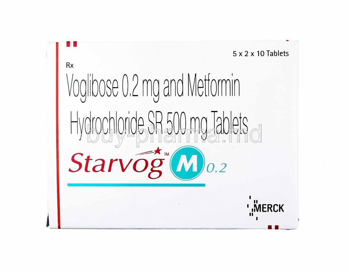 Starvog M, Metformin and Voglibose 0.2mg