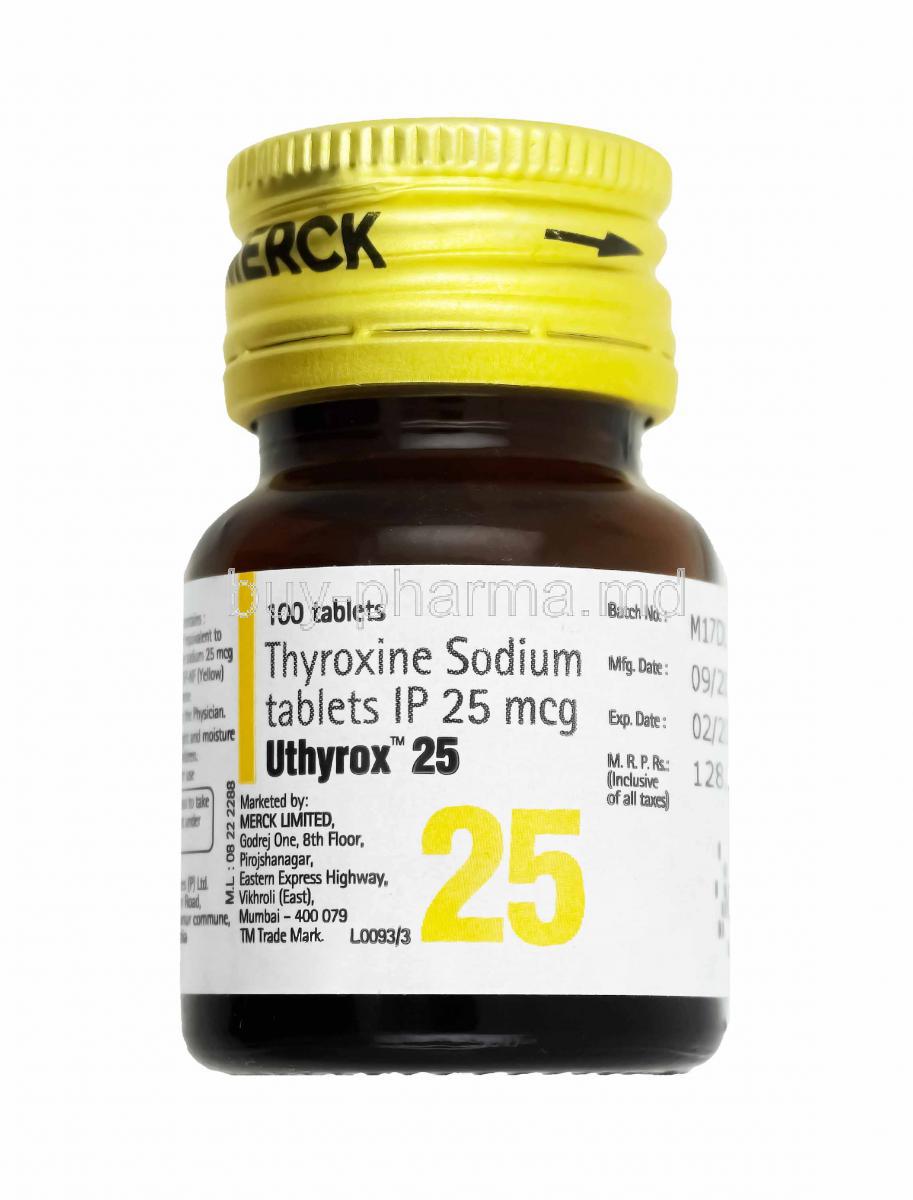 Uthyrox, Thyroxin 25mcg