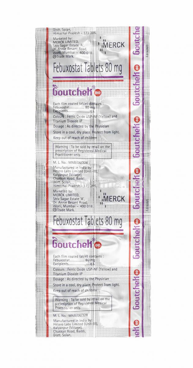 Buy Goutchek, Febuxostat Online