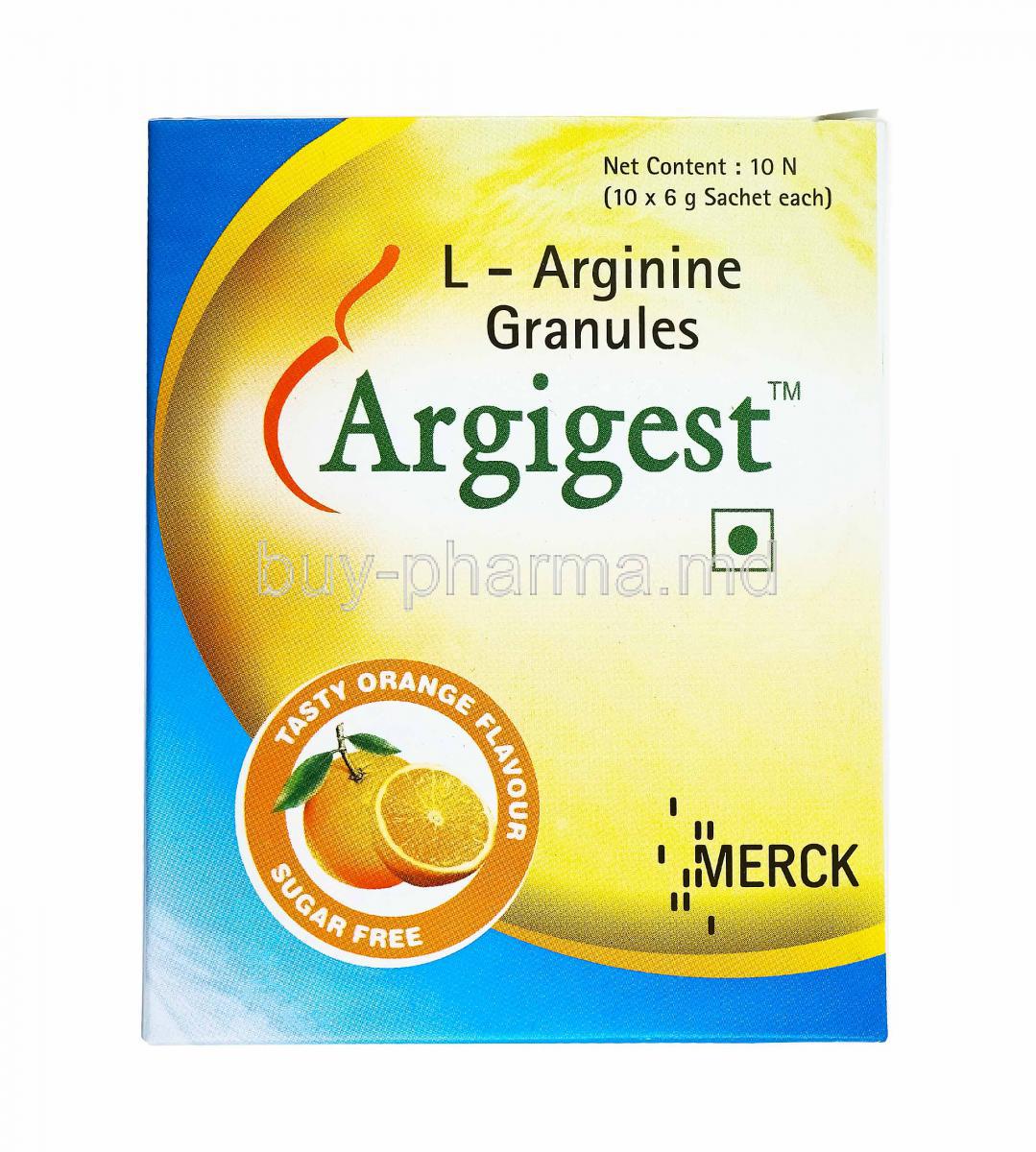 Argigest Granules Orange, L-Arginine