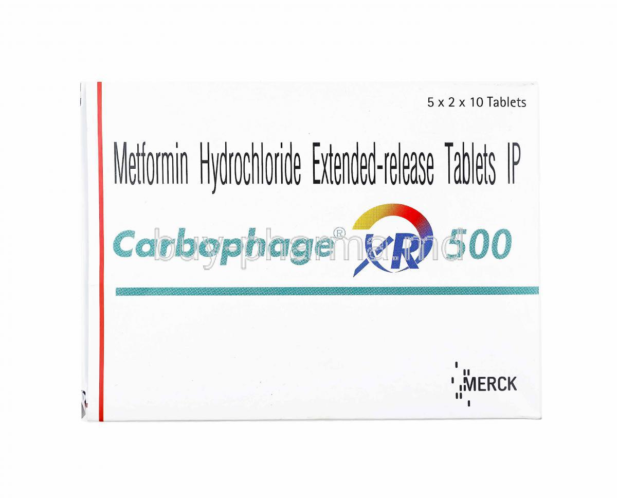 Carbophage, Metformin 500mg