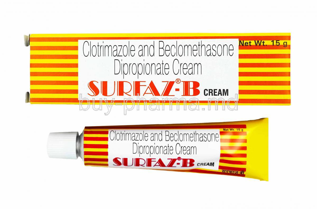 Surfaz-B Cream, Beclometasone and Clotrimazole