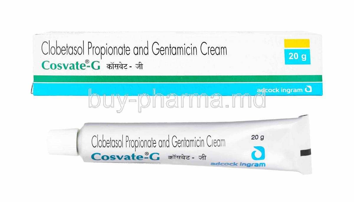 Cosvate G Cream, Clobetasol and Gentamicin