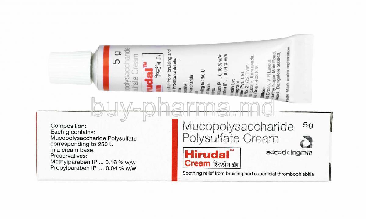 Hirudal Cream, Mucopolysaccharide Polysulfate