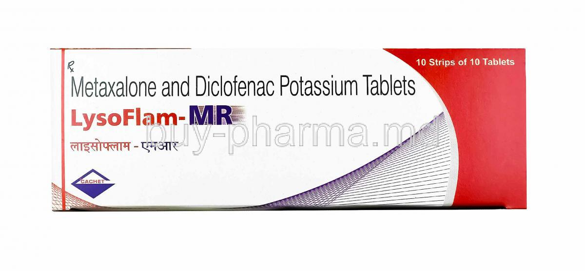 Lysoflam-MR, Diclofenac and Metaxalone