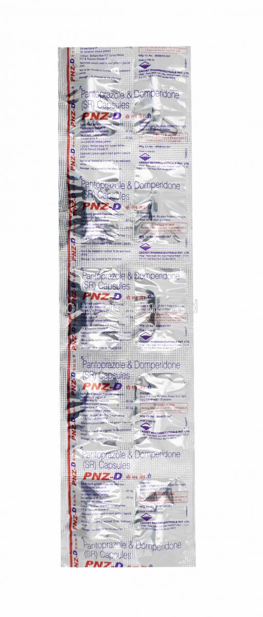 Pnz D, Domperidone and Pantoprazole capsules s