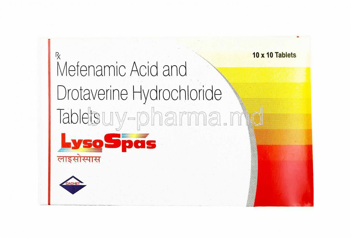 Lyso Spas, Drotaverine and Mefenamic Acid